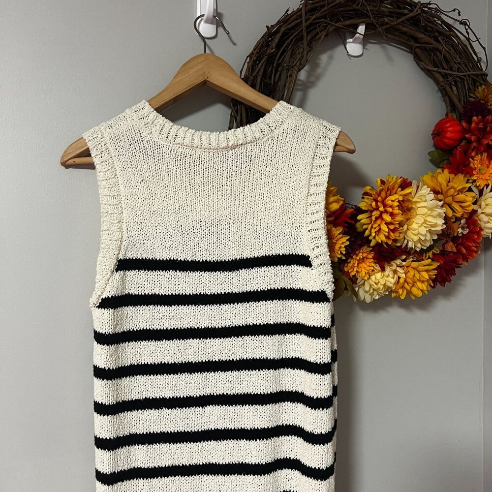 C&C California Black and White Striped Dress - Picture 6 of 9